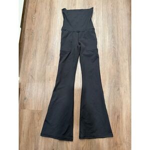 OFFLINE by Aerie XS Black Hi-Rise Foldover Flare Yoga leggings With‎ Pockets